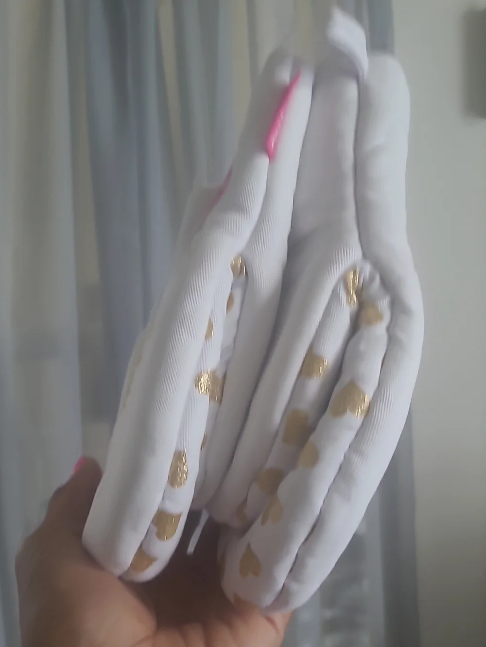 Juicy Couture White Oven Mitt with Gold Crown Logo